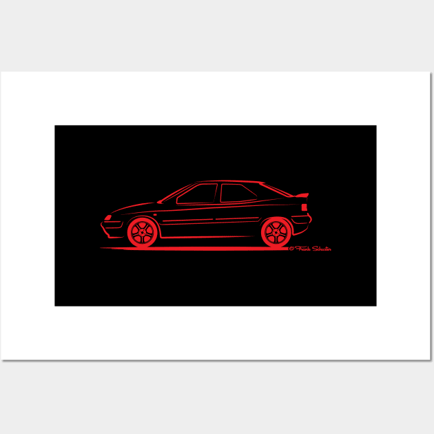 Citroën Xantia Activia X1 Red Wall Art by PauHanaDesign